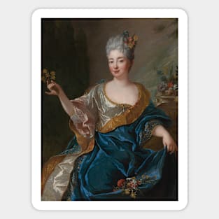 Portrait Of A Lady by Jean-Francois de Troy Magnet